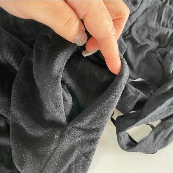 Diane Von Furstenberg Dress Womens 2 Black Draped Neck Empire Waist Mini - Picture 8 of 8